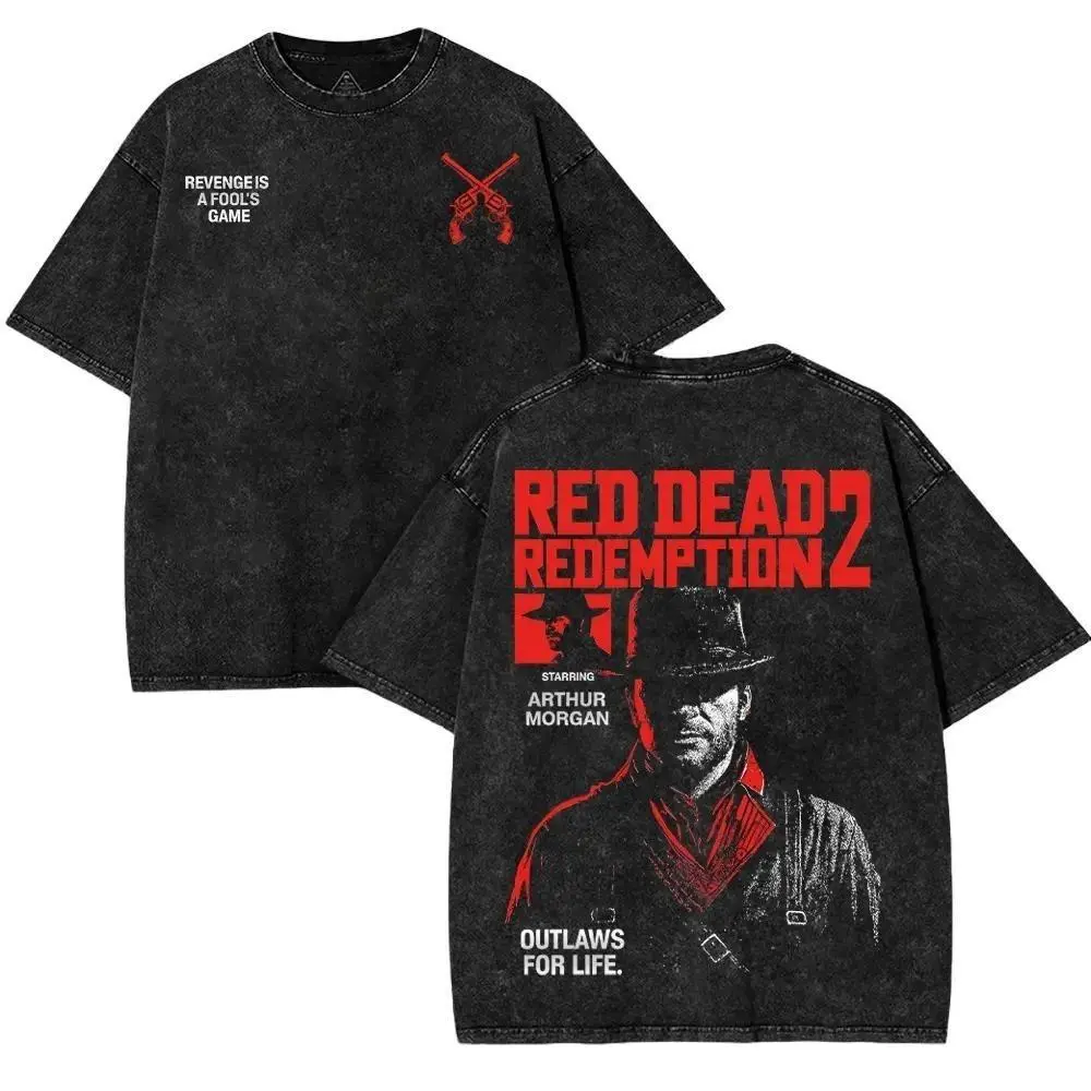 Red Dead Redemption II Vintage Unisex Washed T-Shirt