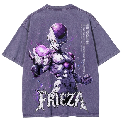 Frieza Dragon Ball Printed Unisex Washed T-Shirt