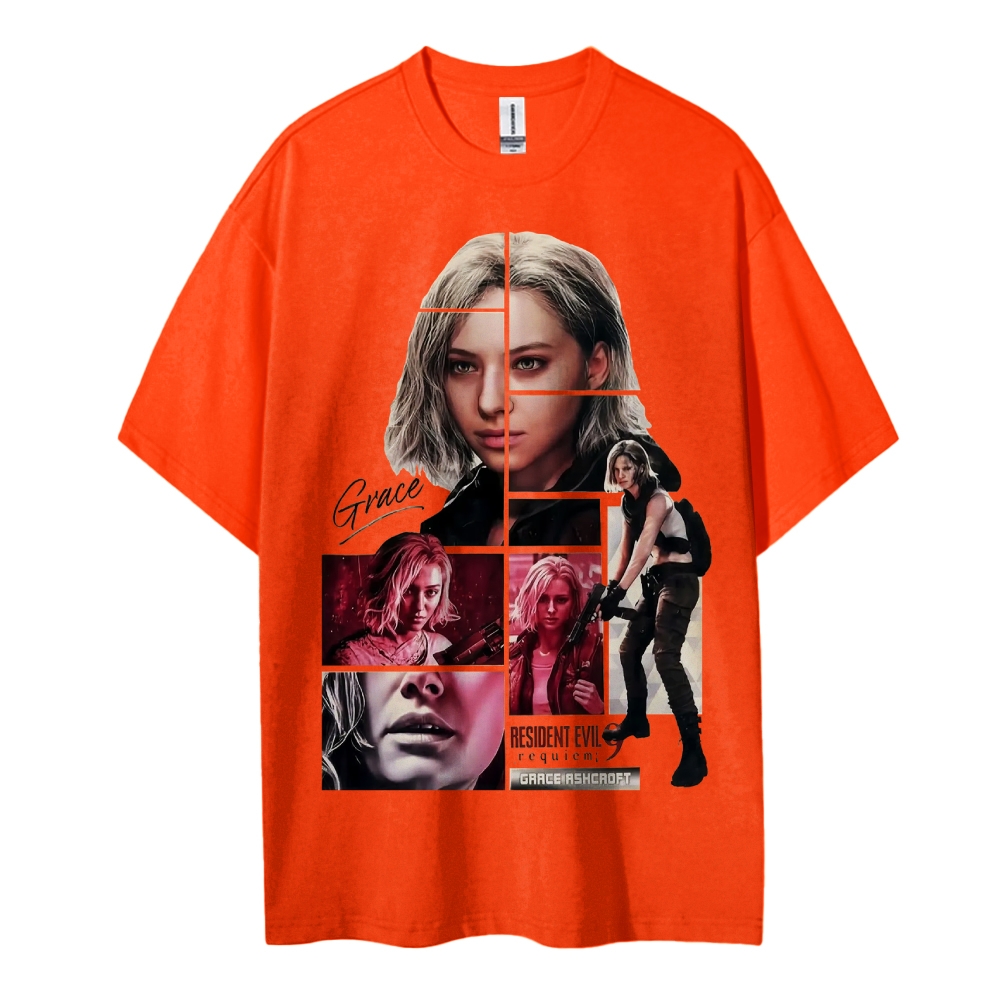 Resident Evil Printed Oversized Unisex Cotton T-shirt