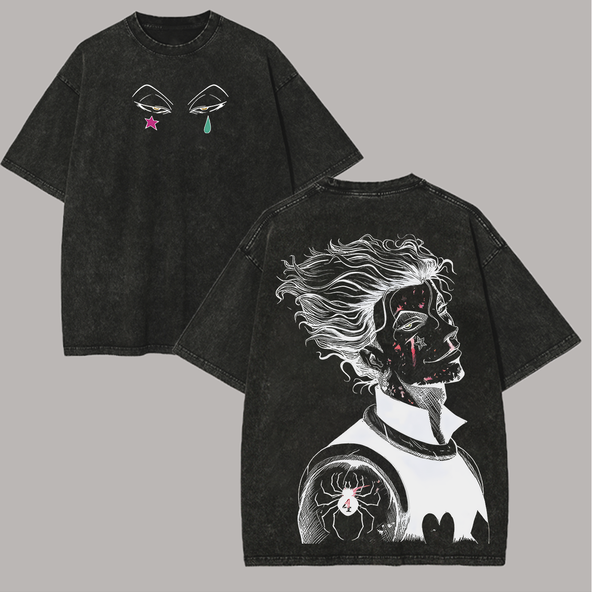Hunter × Hunter Hisoka Printed Unisex Washed T-Shirt