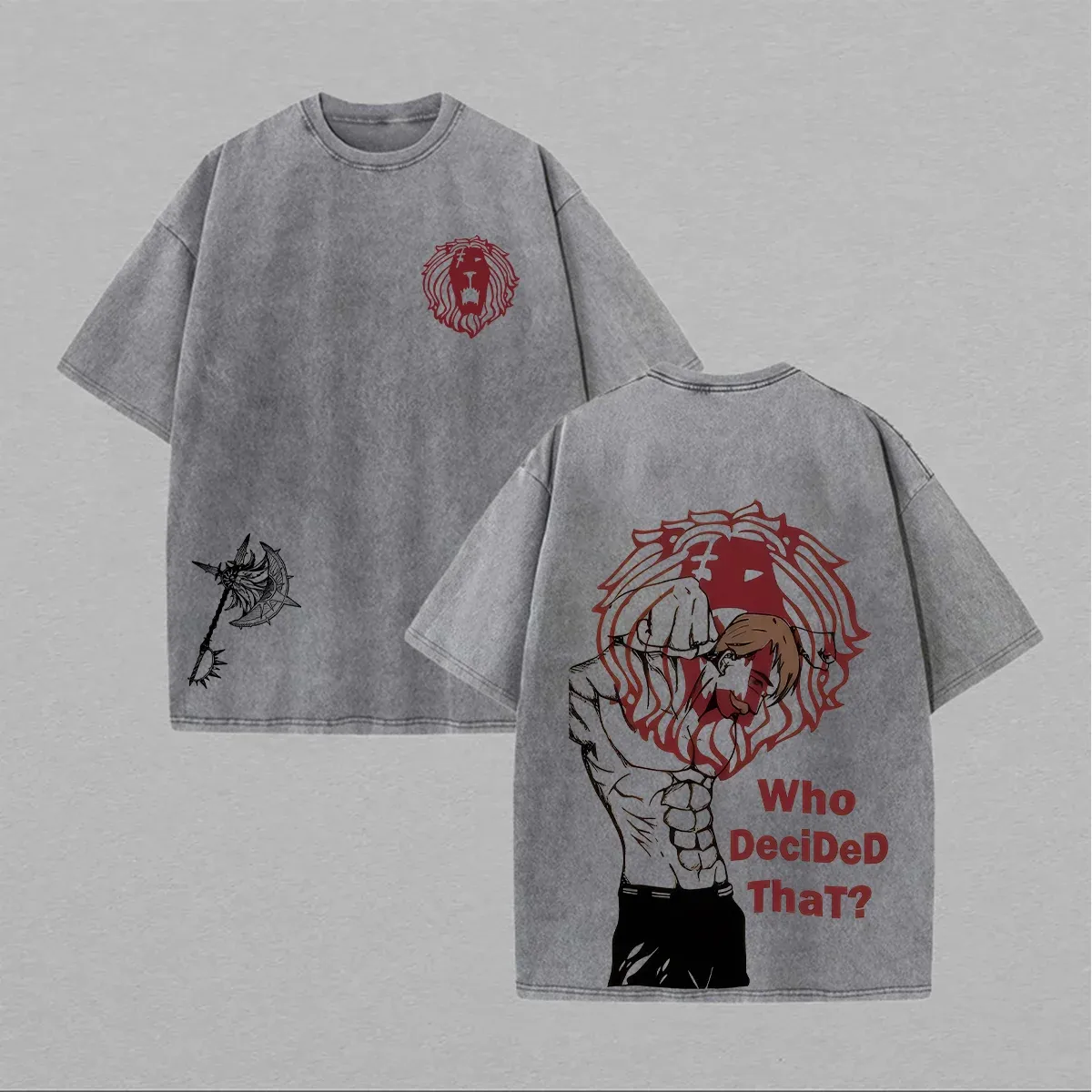 Seven deadly sins Escanor Unisex Washed T-Shirt