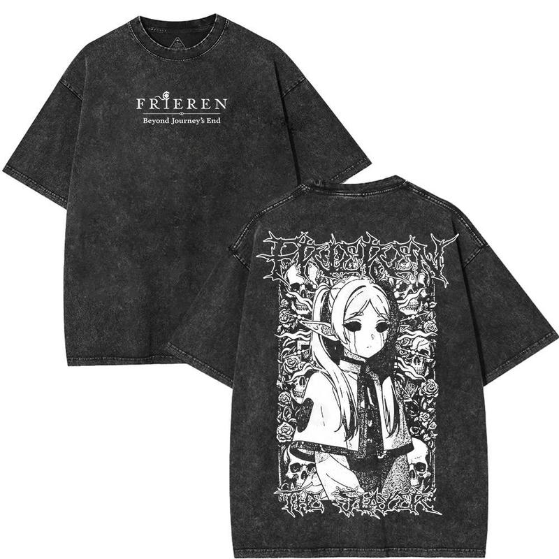Frieren Unisex Fit Washed T-Shirt 2508014803