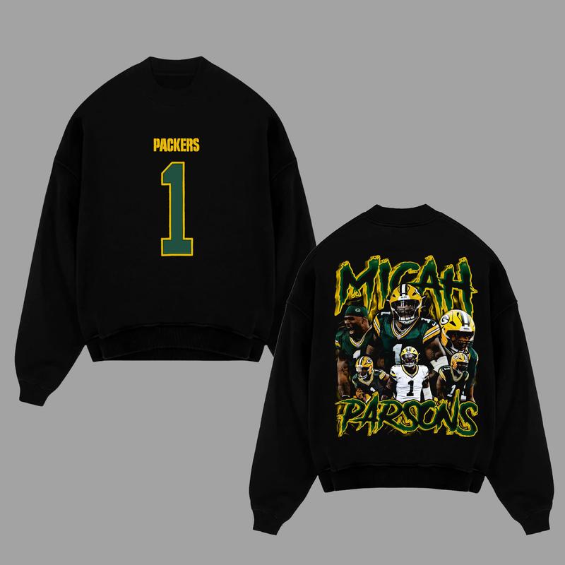 Micah Parsons | Casual Washed Tee & Hoodie & Sweatshirt