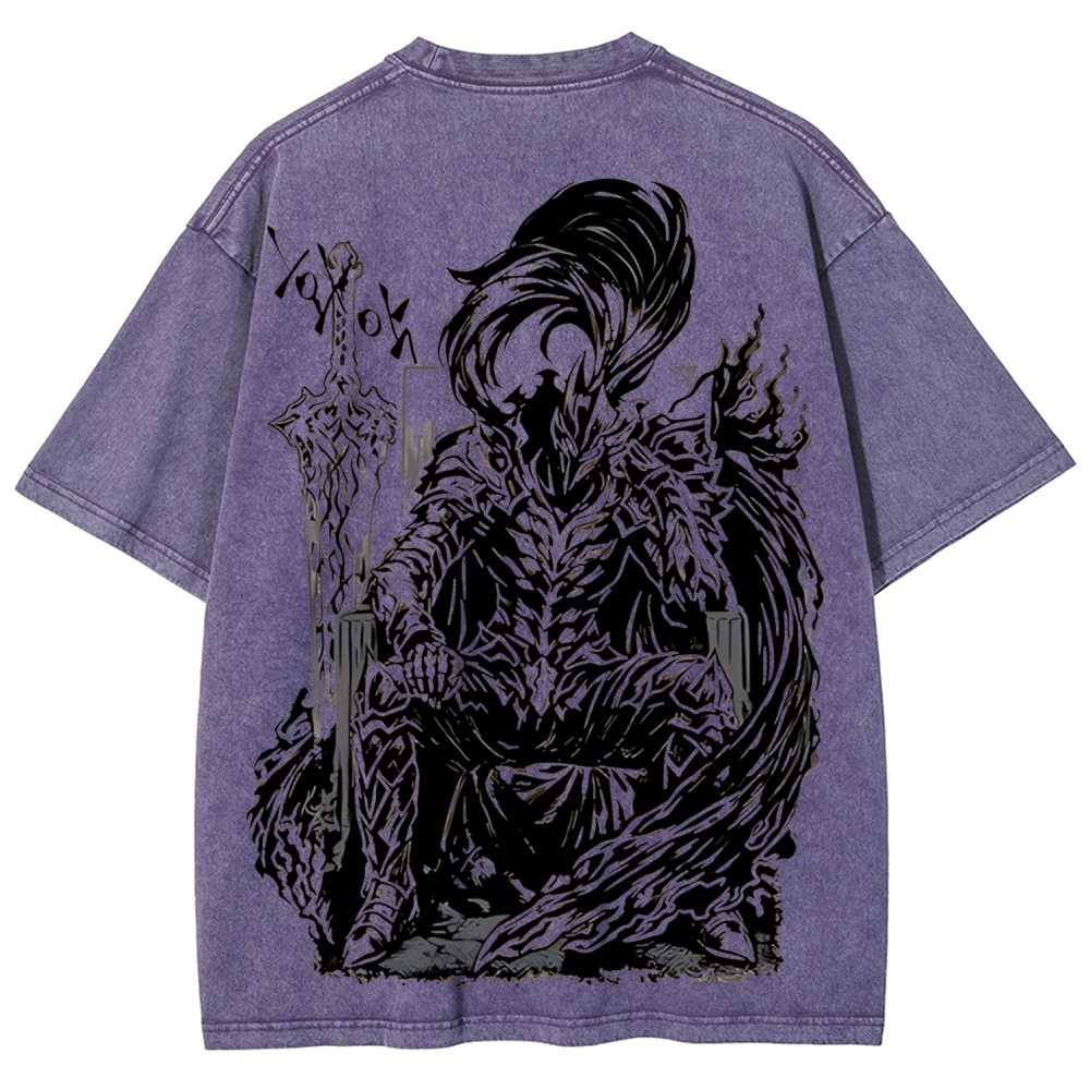 Solo Leveling Igris Printed Unisex Washed T-Shirt