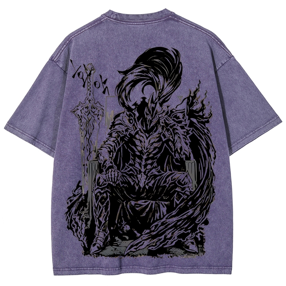 Solo Leveling Igris Printed Unisex Washed T-Shirt