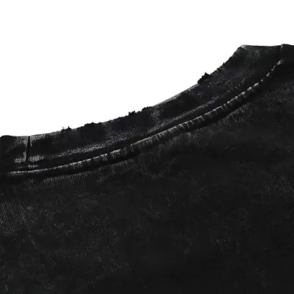 Retro Gojo Satoru Anime Oversize Washed T-Shirt