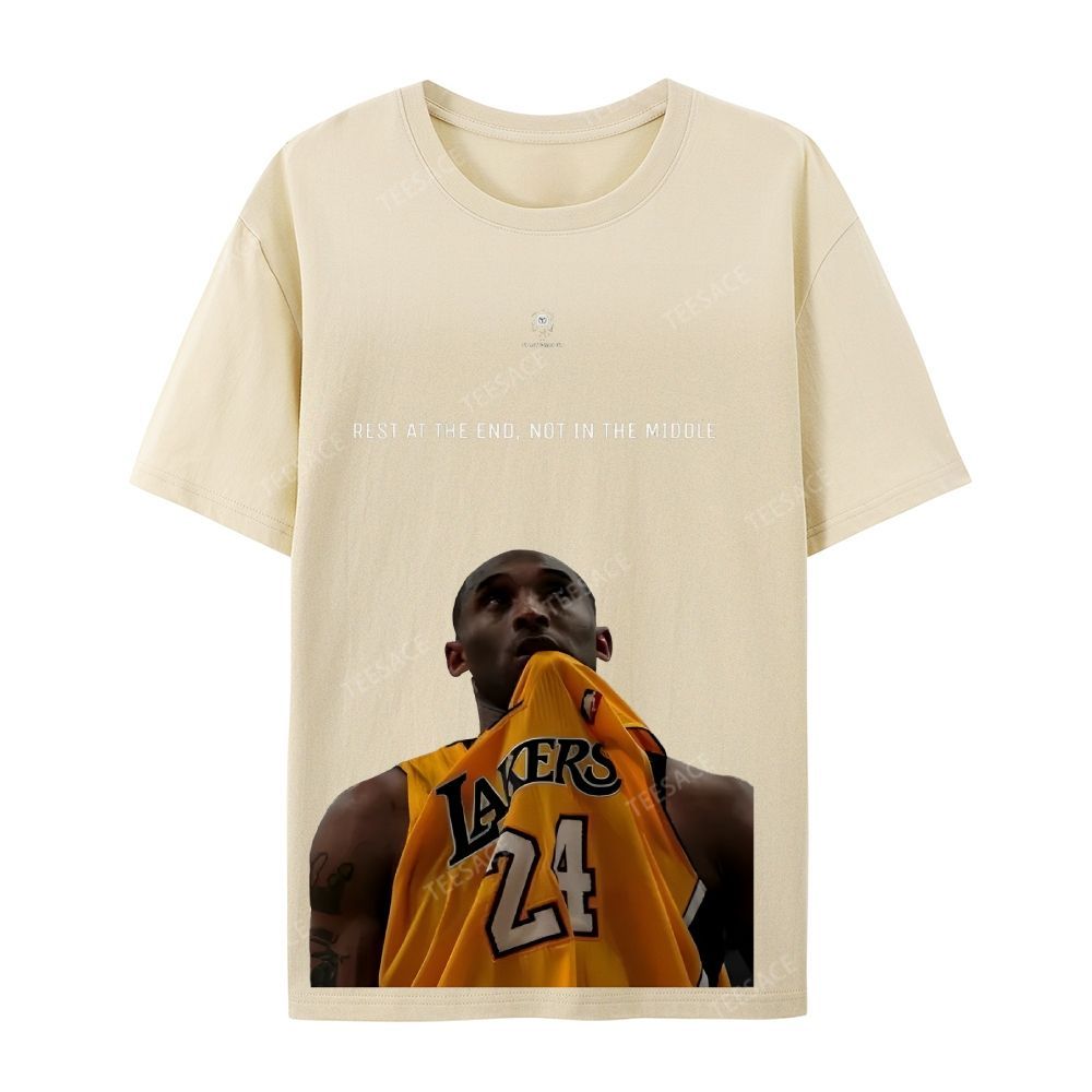 KOBE Vintage Tee Unisex-Adult Oversized Washed Cotton T-Shirt 