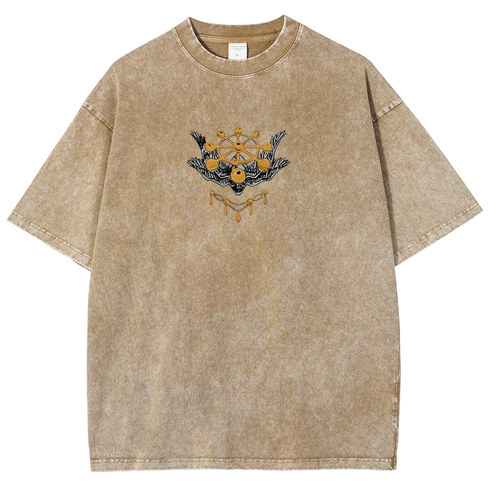 Jujutsu Kaisen Mahoraga Printed Unisex Washed T-Shirt