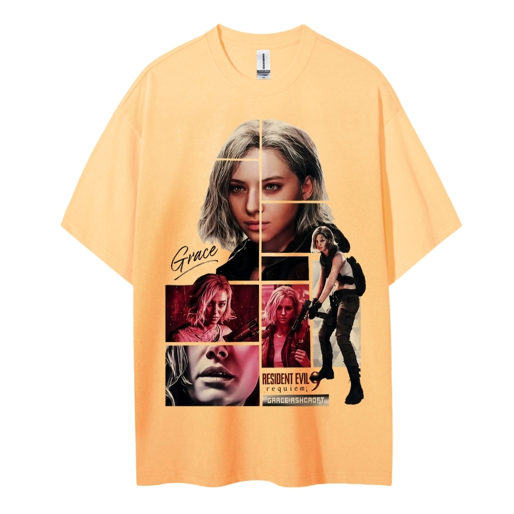 Resident Evil Printed Oversized Unisex Cotton T-shirt