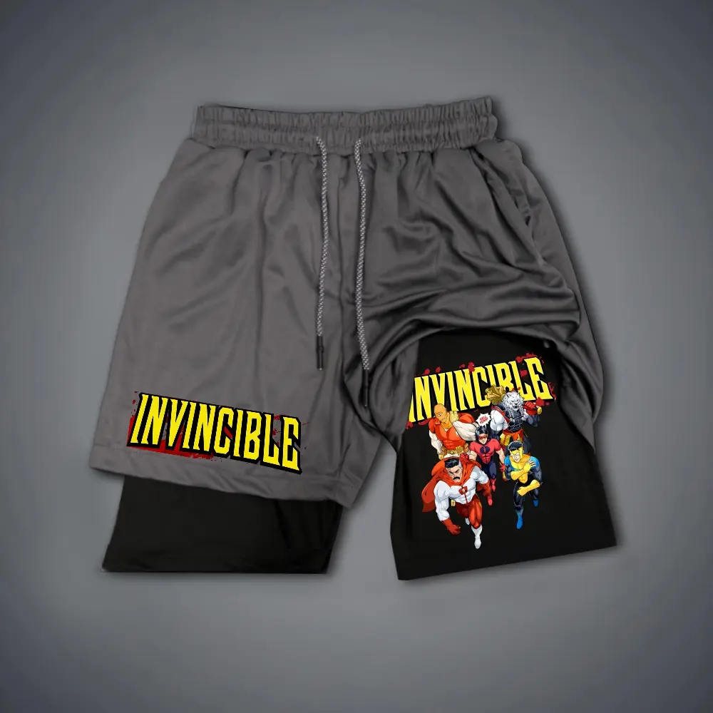 Invincible Print Men's Fitness Shorts