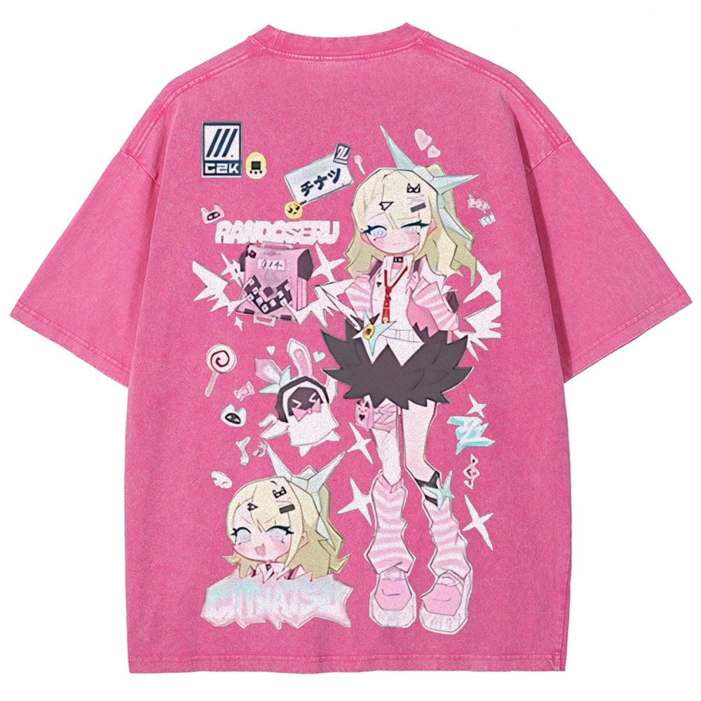 SUNNA Zenless Zone Zero Printed Unisex Washed T-Shirt