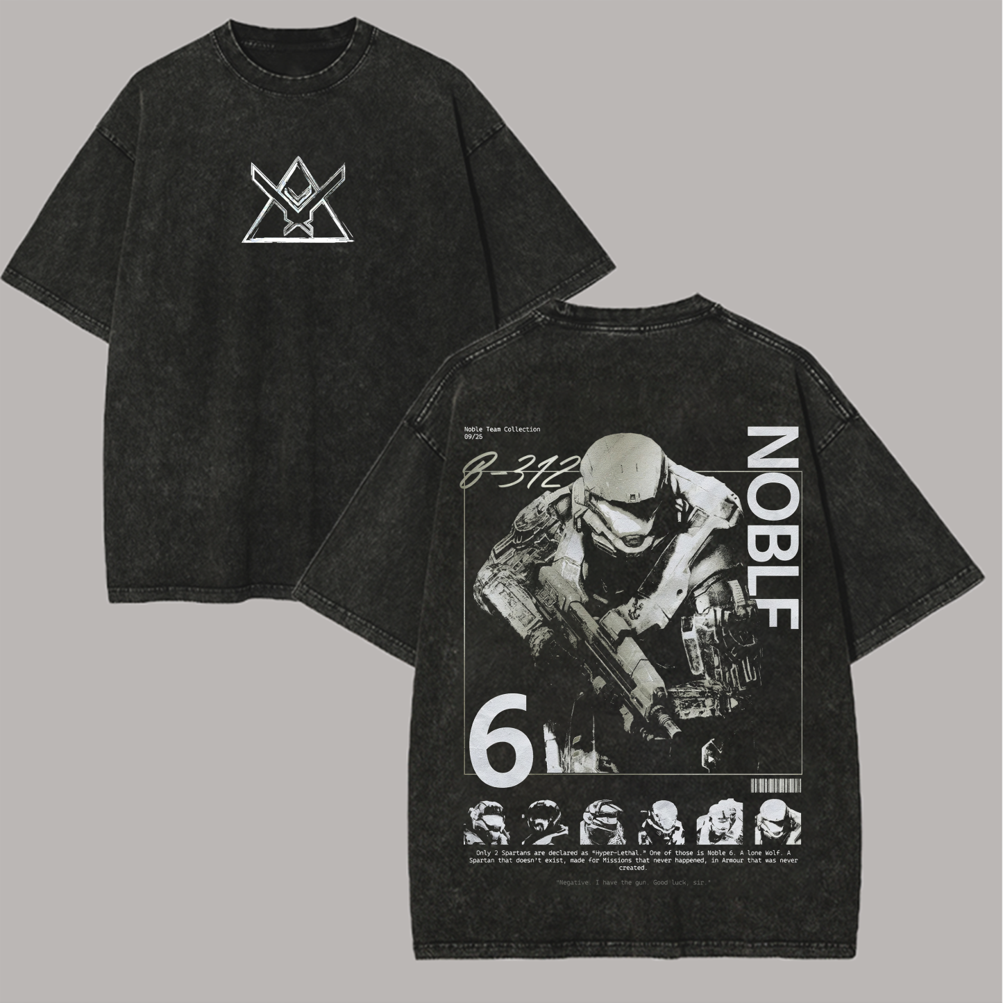 Halo: Reach Printed Unisex Washed T-Shirt