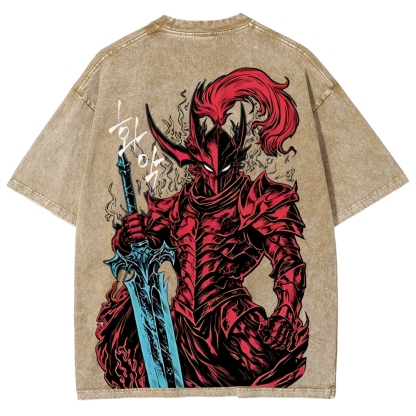 Igris Solo Leveling Vintage Unisex Washed T-Shirt