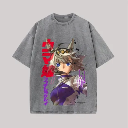 Uma Musume Vintage Unisex Washed T-Shirt