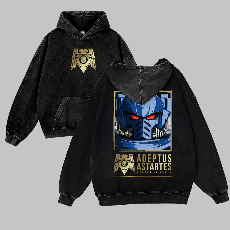 Warhammer 40k Vintage Unisex Washed Hoodies 