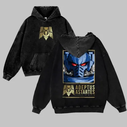 Warhammer 40k Vintage Unisex Washed Hoodies 
