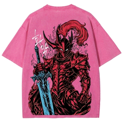 Igris Solo Leveling Vintage Unisex Washed T-Shirt