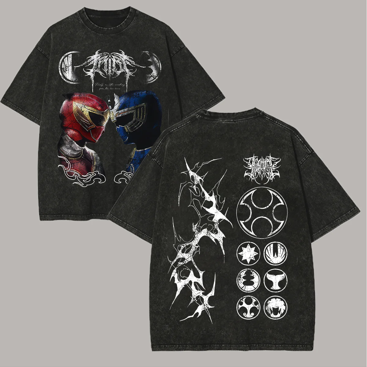 Power Rangers Ninja Storm Printed Unisex Washed T-Shirt