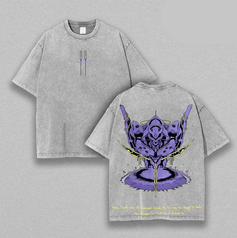 Vintage Washed Tee Rei Ayanami Neon Genesis Evangelion
