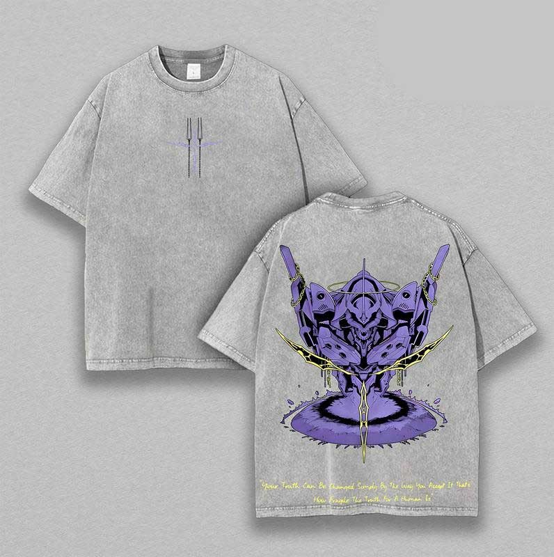 Vintage Washed Tee Rei Ayanami Neon Genesis Evangelion