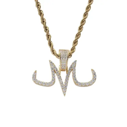 Dragon Ball Majin Buu M with Zircon Necklace