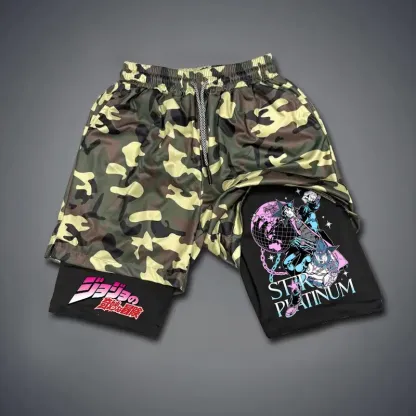 JOJO Print Men's Fitness Shorts