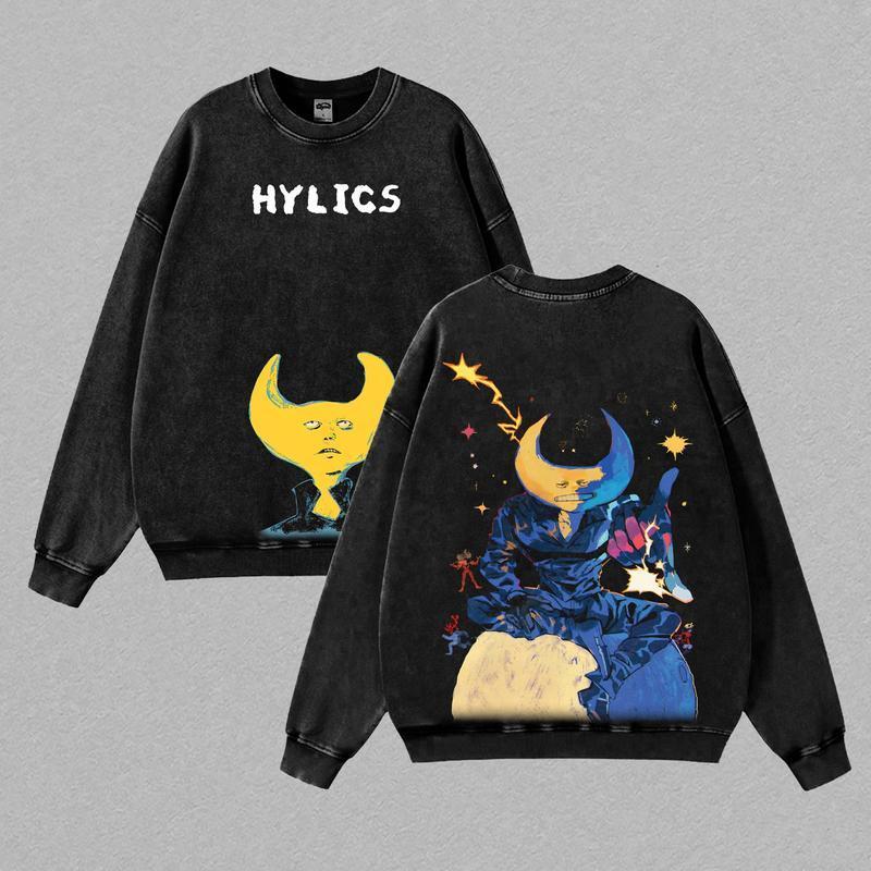 Unisex Fit Washed T-Shirt Hylics Game Tee & Sweatshirt & Hoodie