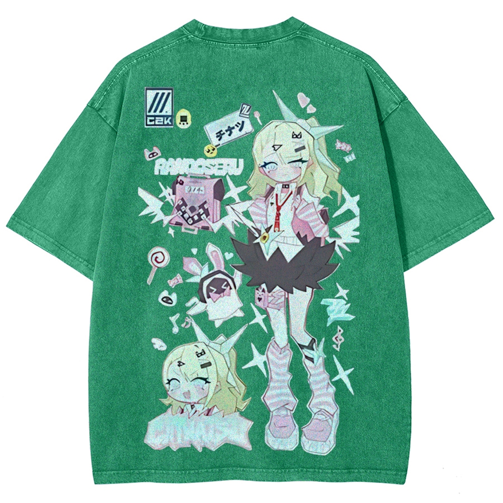 SUNNA Zenless Zone Zero Printed Unisex Washed T-Shirt