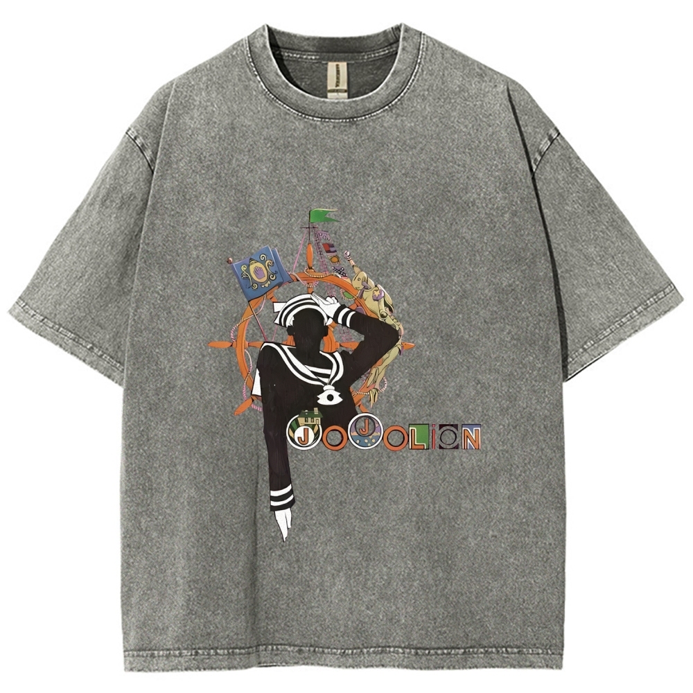 Josuke Higashikata JoJo's Bizarre Adventure  Printed Unisex Washed T-Shirt