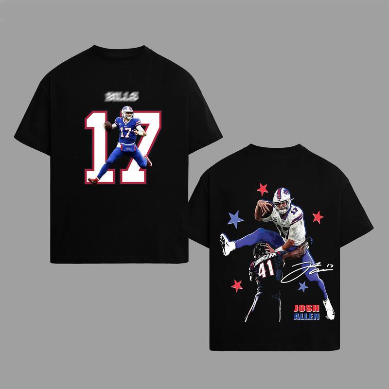 Josh Allen  | Casual Washed Tee & Hoodie & Sweatshirt