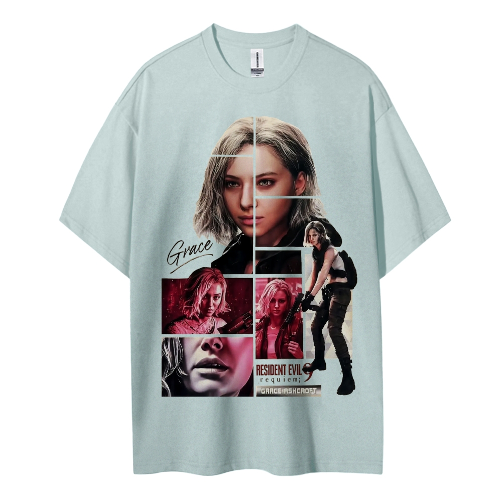 Resident Evil Printed Oversized Unisex Cotton T-shirt