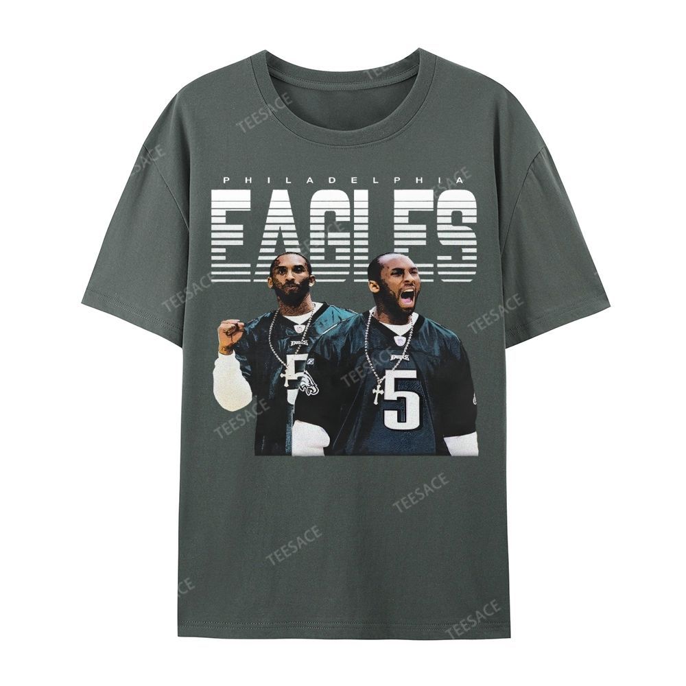 VINTAGE Unisex-Adult TEE | EAGLES KOBE Classic Washed Denim
