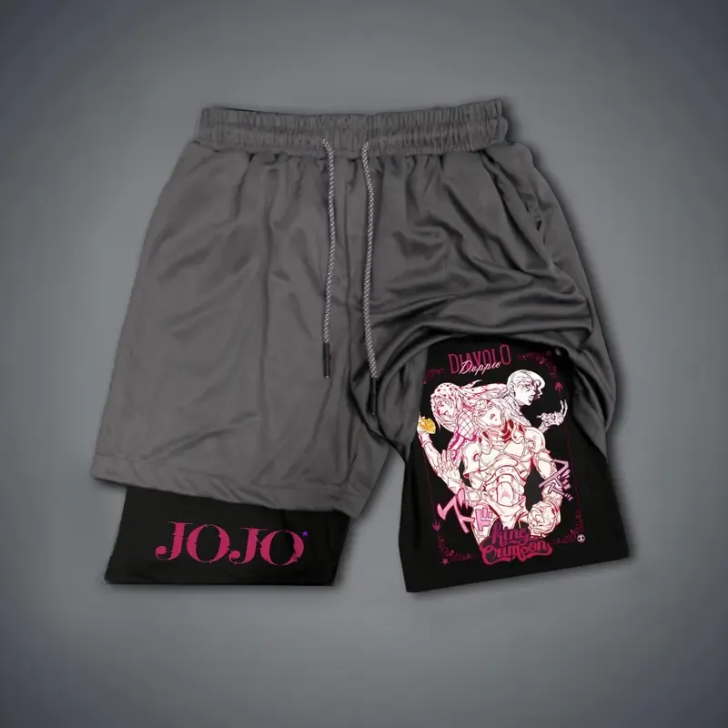 JOJO Print Men's Fitness Shorts
