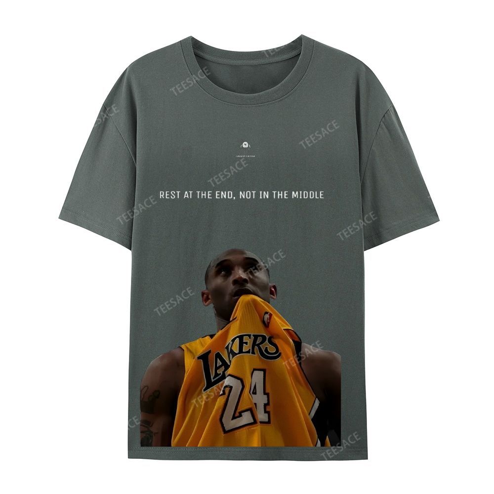 KOBE Vintage Tee Unisex-Adult Oversized Washed Cotton T-Shirt 