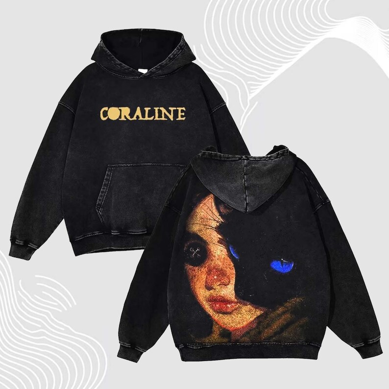 Coraline's Vibes | Casual Washed Tee & Hoodie