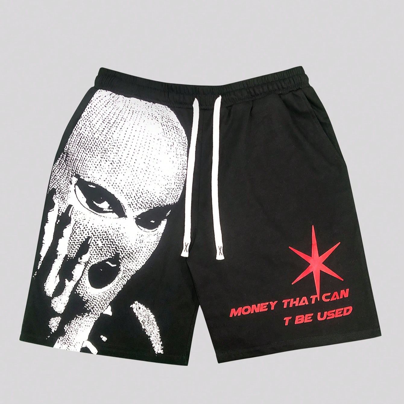 Street Life Men's Printed Tie Front Pocket Casual Shorts
