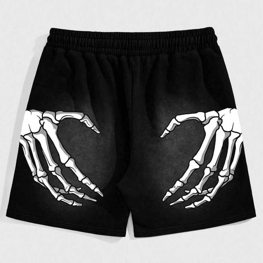 Street Life Men's Printed Tie Front Pocket Casual Shorts