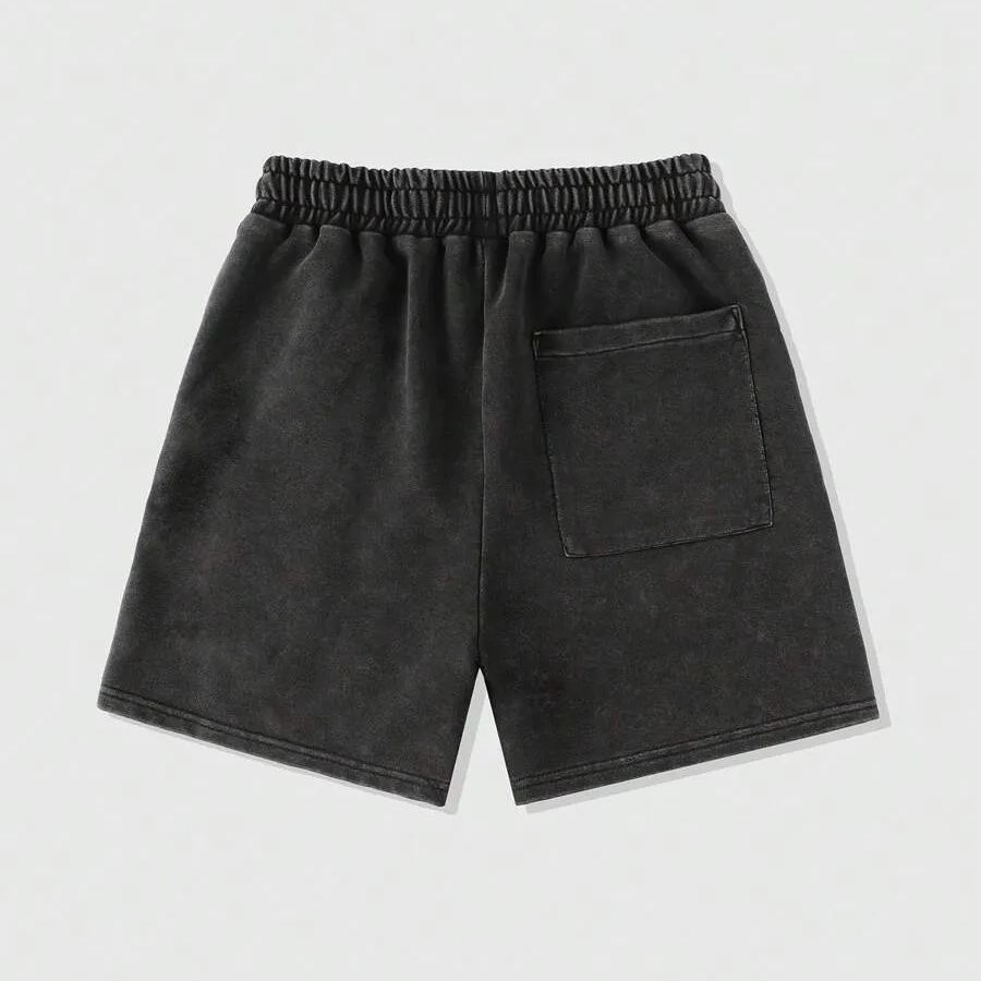 Street Life Men's Printed Tie Front Pocket Casual Shorts