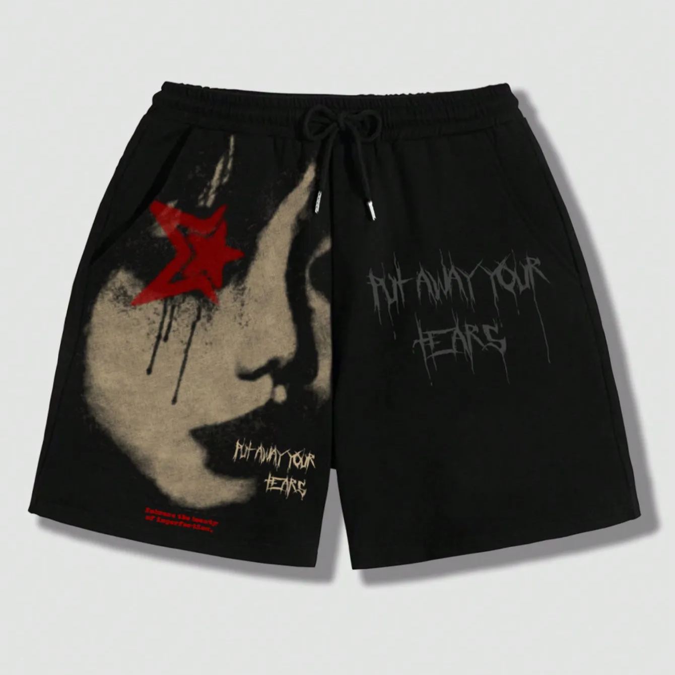 Street Life Men's Printed Tie Front Pocket Casual Shorts