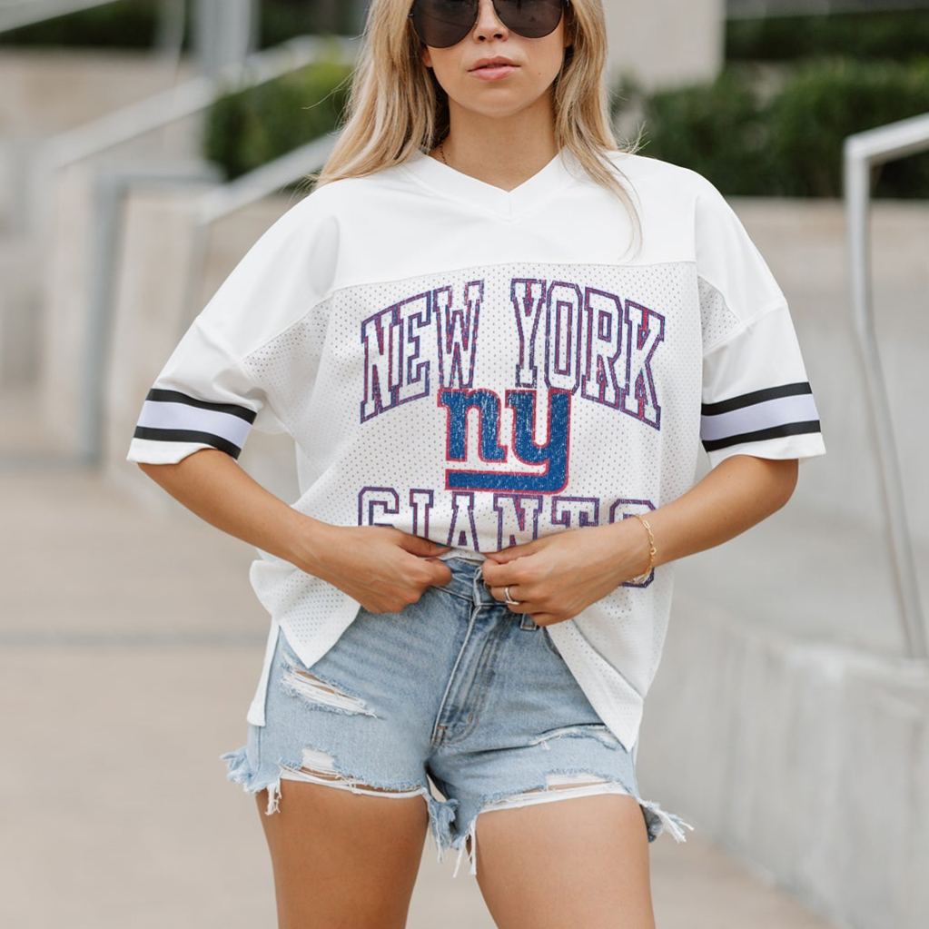 NEW YORK GIANTS A Step Ahead Oversized Mesh Tee