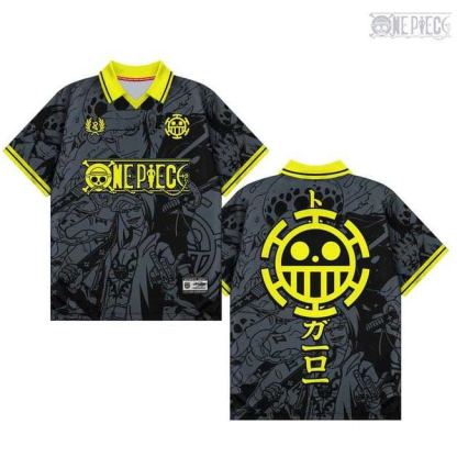 One Piece Anime Vintage V-Neck  Jersey