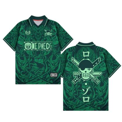 One Piece Anime Vintage V-Neck  Jersey