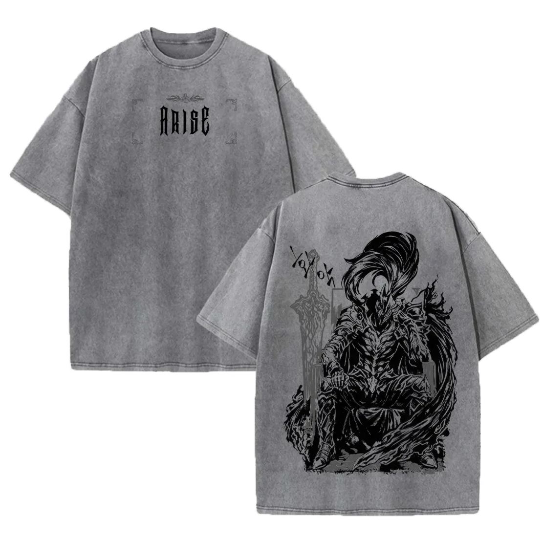 Solo Leveling Igris Printed Unisex Washed T-Shirt