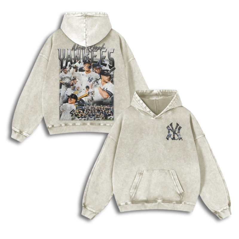 Casual Washed Hoodie|NEW YORK YANKEES