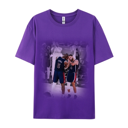 Unisex-Adult Ultra Cotton Washed T-Shirt Graphic USA BASKETBALL 2024 USA TEE