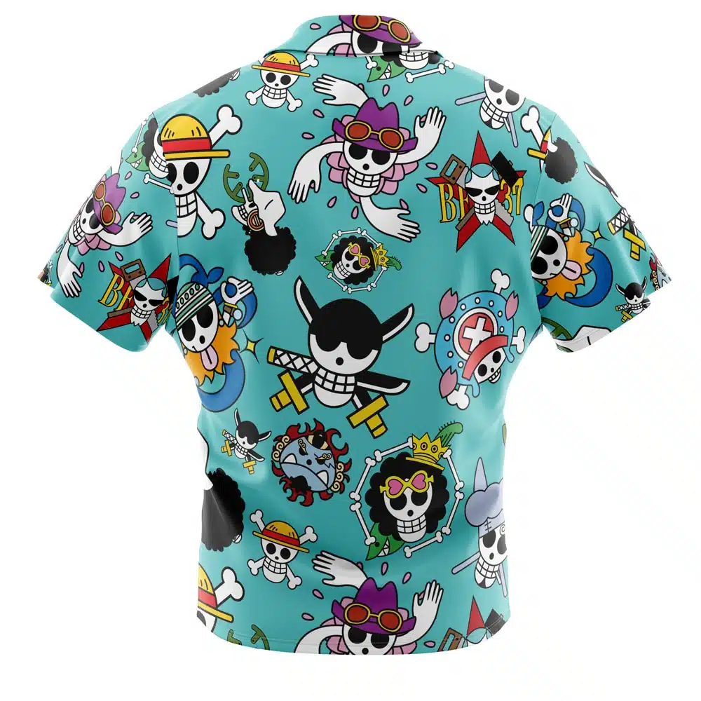 One Piece Hawaiian Button Up Aloha  Shirt