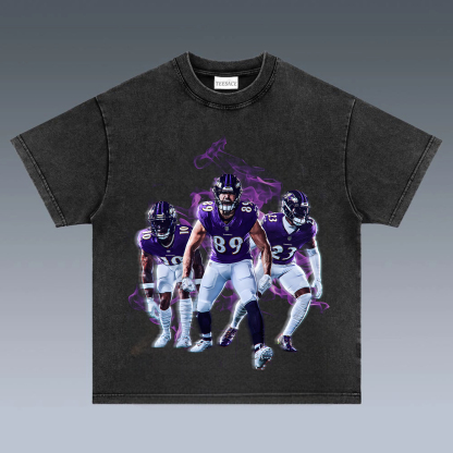 Unisex Fit Washed T-Shirt Baltimore Ravens