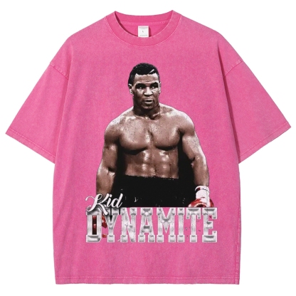 Unisex-Adult Ultra Cotton Washed T-Shirt Graphic MIKE TYSON V2 TEE