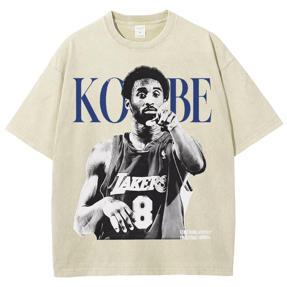 Unisex-Adult Ultra Cotton Washed T-Shirt Graphic KOBE TEE