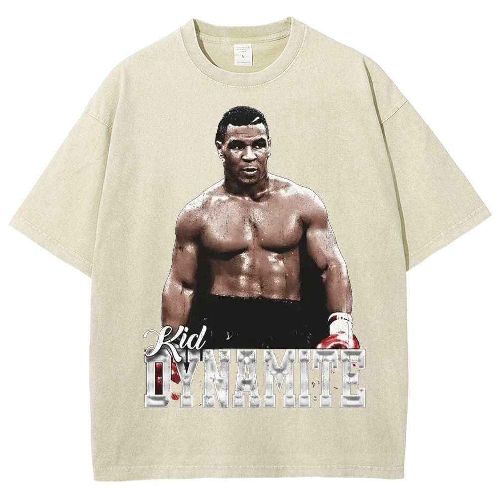 Unisex-Adult Ultra Cotton Washed T-Shirt Graphic MIKE TYSON V2 TEE
